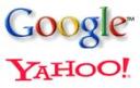 Google.com and Yahoo.com Logos